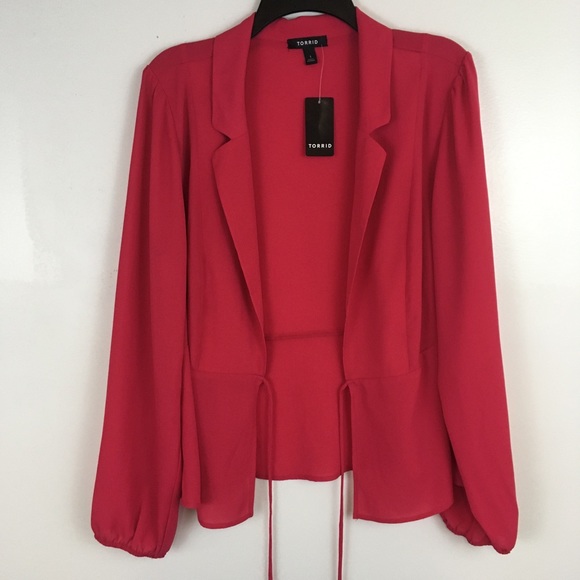 Torrid Peplum Blouse - Size 1- 1X 14-16 - Picture 2 of 11